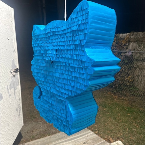 Vibrant Blue Cat Piñata for Parties - Picture 9 of 9